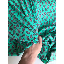 Плательная ткань "софт", зеленый